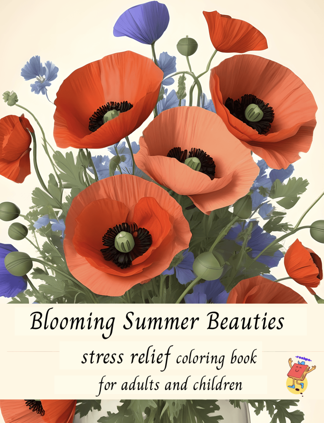 Blooming Summer Beauties coloring book