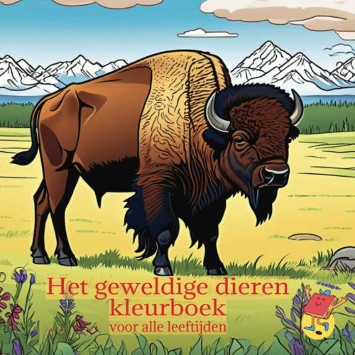 Het geweldige dieren kleurboek voorkant